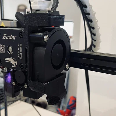 Ống dẫn gió quạt blower 5015 cho Ender 3 V3 SE kèm mount g-sensor