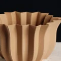Chậu cây tô trừu tượng (Vase Mode & Shelled) - Thumbnail 2
