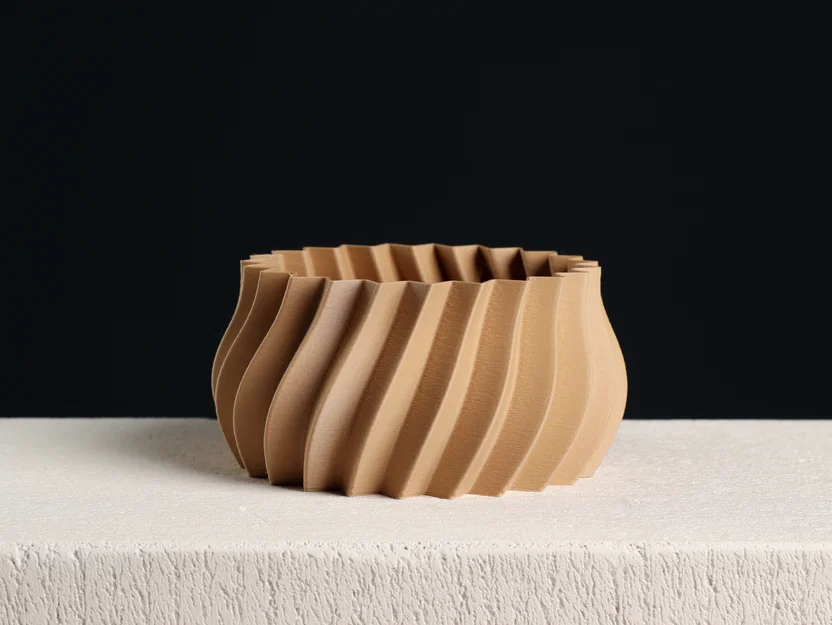 Chậu cây cong dạng bầu (Vase Mode) - Image 1