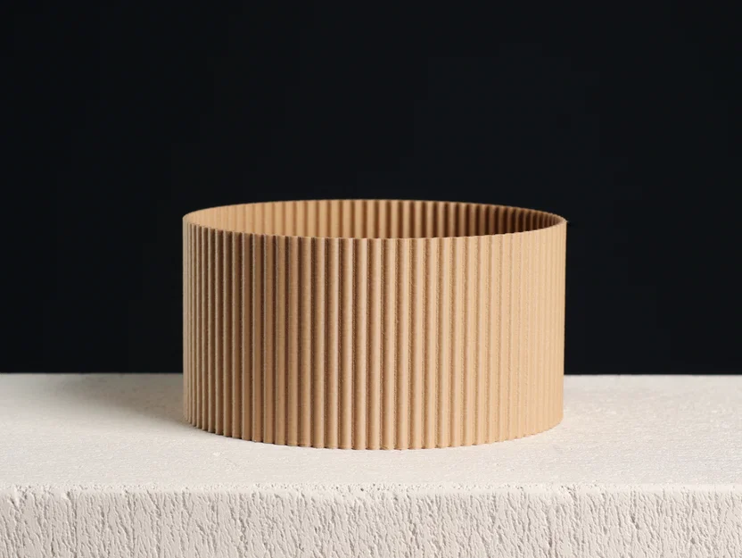 Chậu cây dạng tô gân sọc (Vase Mode) - Ribbed Bowl Planter - Image 1