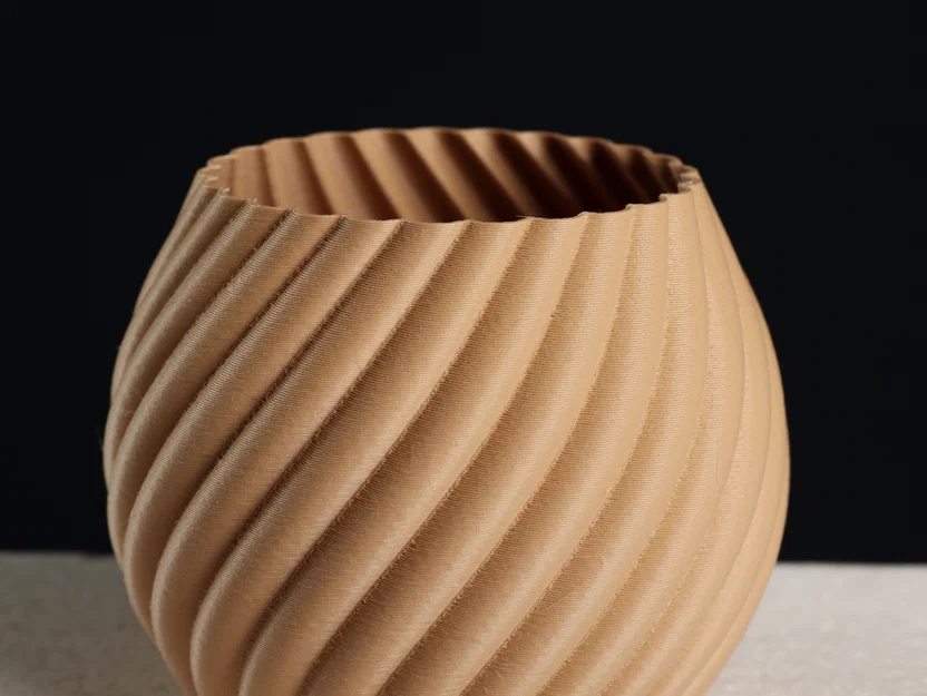 Chậu cây hình cầu xoáy (Swirl Sphere) – Vase Mode & Shelled - Image 2