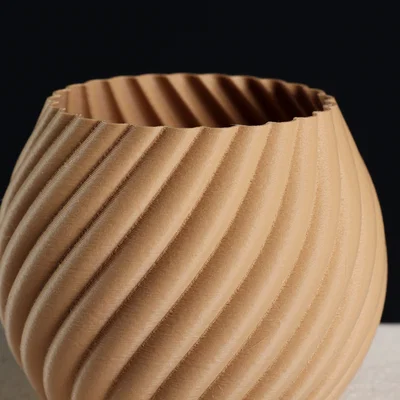 Chậu cây hình cầu xoáy (Swirl Sphere) – Vase Mode & Shelled