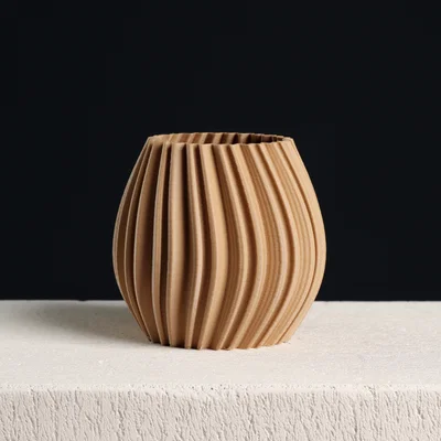 Chậu cây tròn abstract | Vase Mode + Shelled | Slimprint