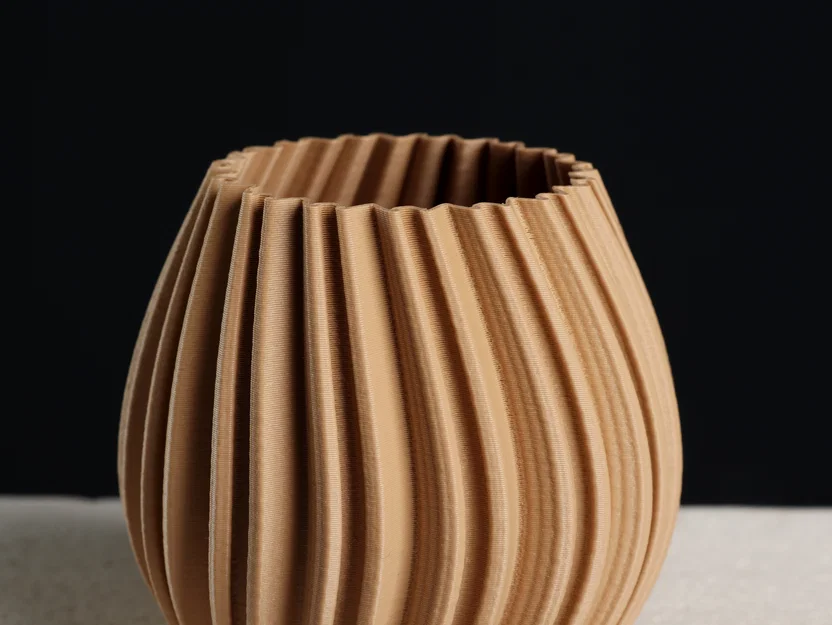 Chậu cây tròn abstract | Vase Mode + Shelled | Slimprint - Image 2