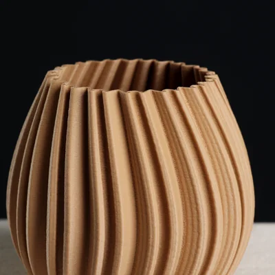 Chậu cây tròn abstract | Vase Mode + Shelled | Slimprint