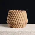 Chậu Cây Hình Học – Vase Mode & Shelled (Hoạ Tiết Sọc Xoắn) - Thumbnail 1