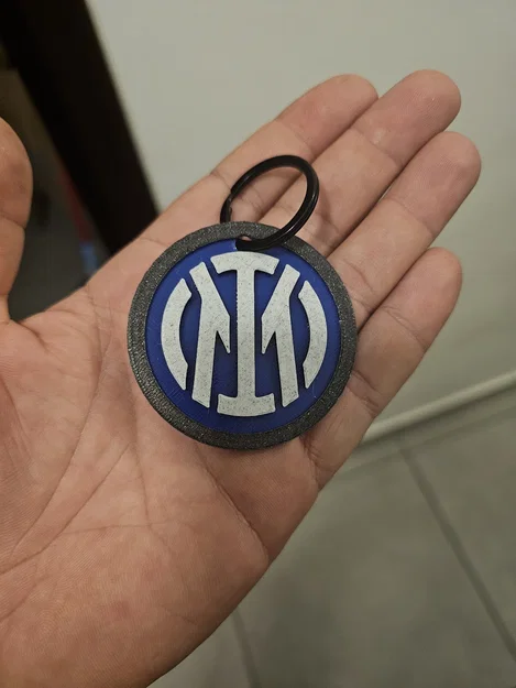 Móc khóa logo F.C. Internazionale Milano (Inter Milan) in 3D - Image 1