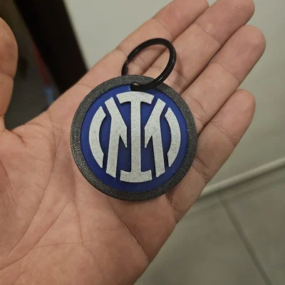 Móc khóa logo F.C. Internazionale Milano (Inter Milan) in 3D