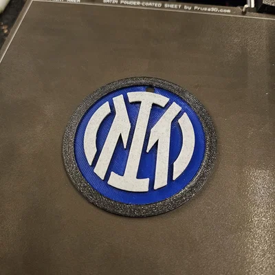 Móc khóa logo F.C. Internazionale Milano (Inter Milan) in 3D