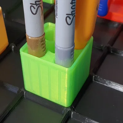 Khối lưu trữ Gridfinity cho Sharpie (để đầu bút xuống) V2