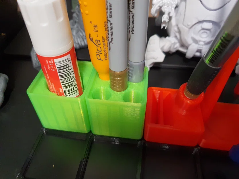 Khối lưu trữ Gridfinity cho Sharpie (để đầu bút xuống) V2 - Image 2