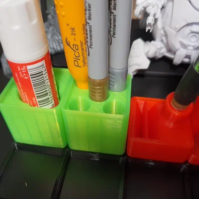 Khối lưu trữ Gridfinity cho Sharpie (để đầu bút xuống) V2