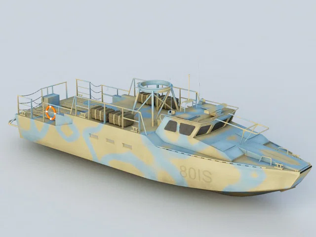 Mô hình in 3D tàu tuần tra quân sự Navy Riverine Command Boat - Image 1