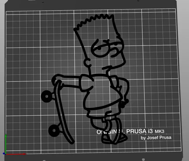 Mô hình trang trí Bart Simpson cùng ván trượt in 3D độc đáo - Image 2