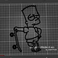 Mô hình trang trí Bart Simpson cùng ván trượt in 3D độc đáo - Thumbnail 2