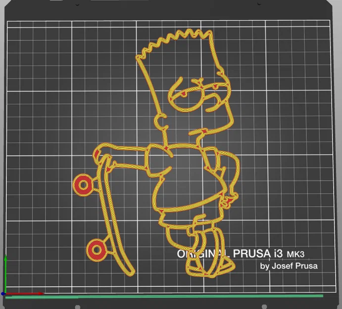 Mô hình trang trí Bart Simpson cùng ván trượt in 3D độc đáo - Image 3