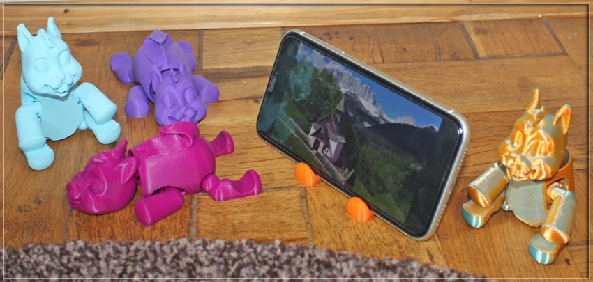 Giá đỡ điện thoại hình chú sóc 3D (Flexi Squirrel Phone Stand) độc đáo - Image 2