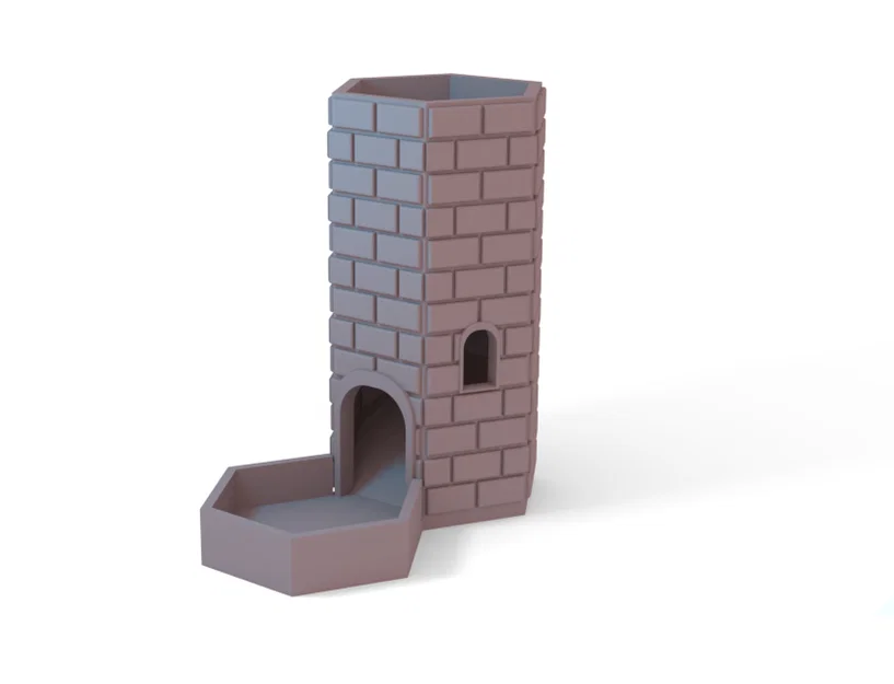 Tháp Đổ Xúc Xắc DnD Hình Lâu Đài - Mô Hình In 3D Độc Đáo - Image 2
