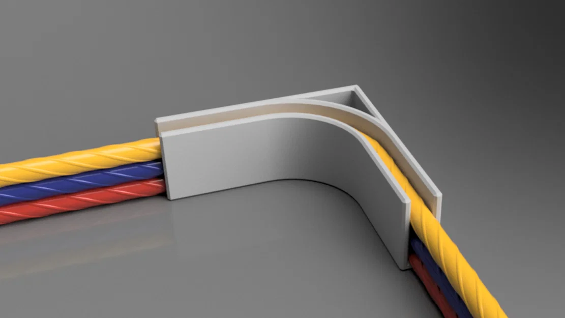 Kẹp giữ cáp góc 90° dạng tham số (Parametric corner cable holder) - Image 1