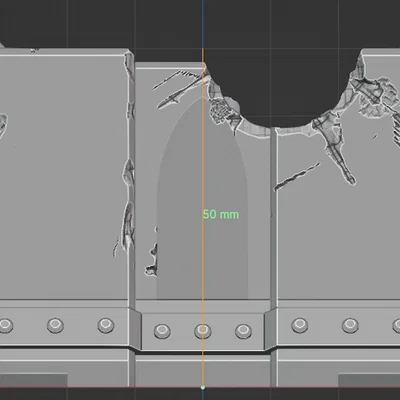 Địa hình Grimdark: rào chắn bê tông cao cho wargaming (Warhammer 40k, v.v.)