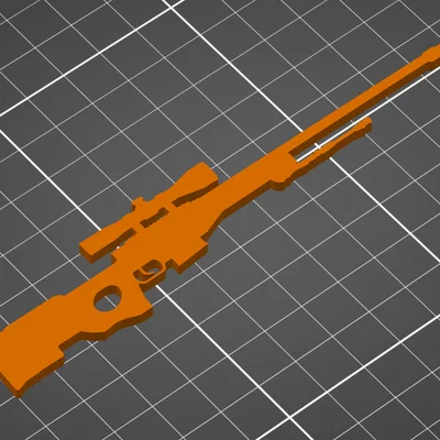 Mô hình AWP 3D - Móc khóa và tranh treo tường cho game thủ