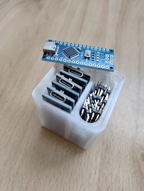 Khay Gridfinity đựng Arduino Nano và chân cắm tiện lợi - Image 1