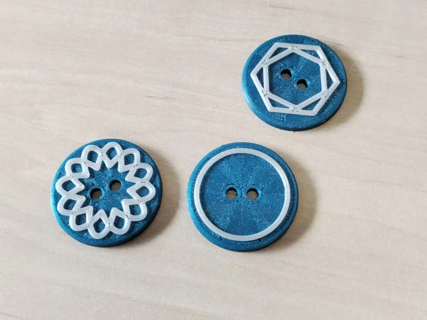 Bộ sưu tập 9 mẫu nút áo Decorative Buttons in 3D độc đáo - Image 2