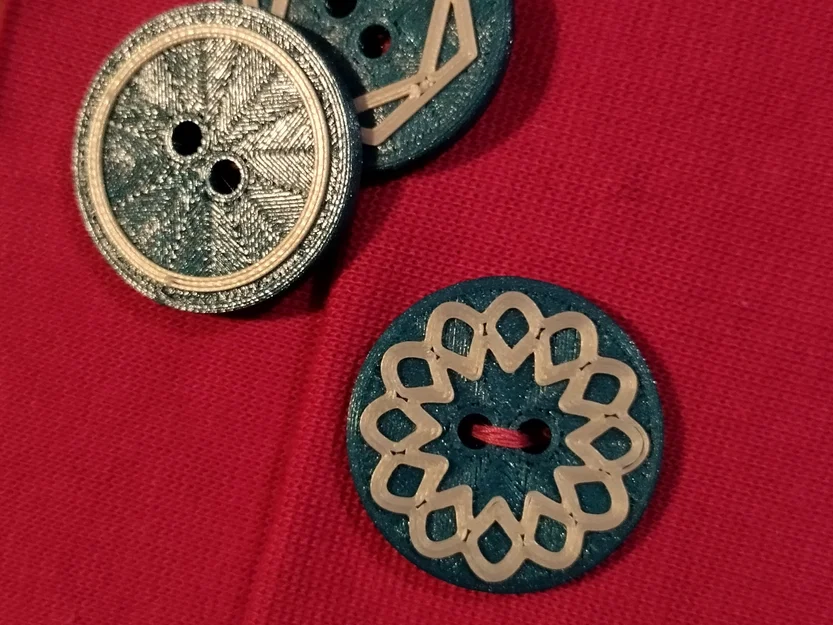 Bộ sưu tập 9 mẫu nút áo Decorative Buttons in 3D độc đáo - Image 4