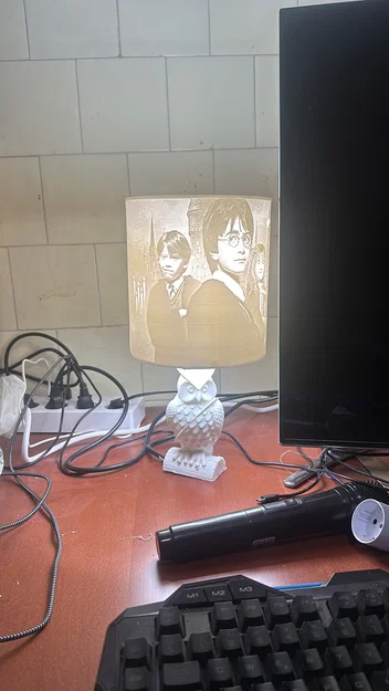 Mô hình đèn ngủ in 3D hình cú Hedwig chủ đề Harry Potter - Image 1