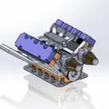 Mô hình lắp ráp động cơ V6 chi tiết dành cho người yêu kỹ thuật - Thumbnail 1