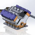 Mô hình lắp ráp động cơ V6 chi tiết dành cho người yêu kỹ thuật