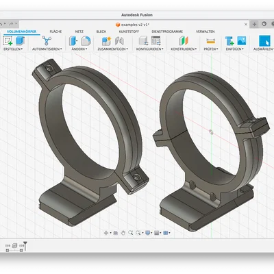 Bản mới: Lens collar (tripod) fully parametric, Arca plate