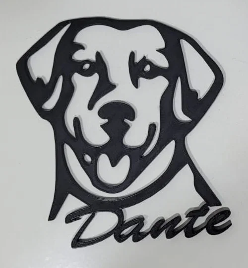 Mô hình trang trí 3D hình chó Labrador nghệ thuật - Image 1