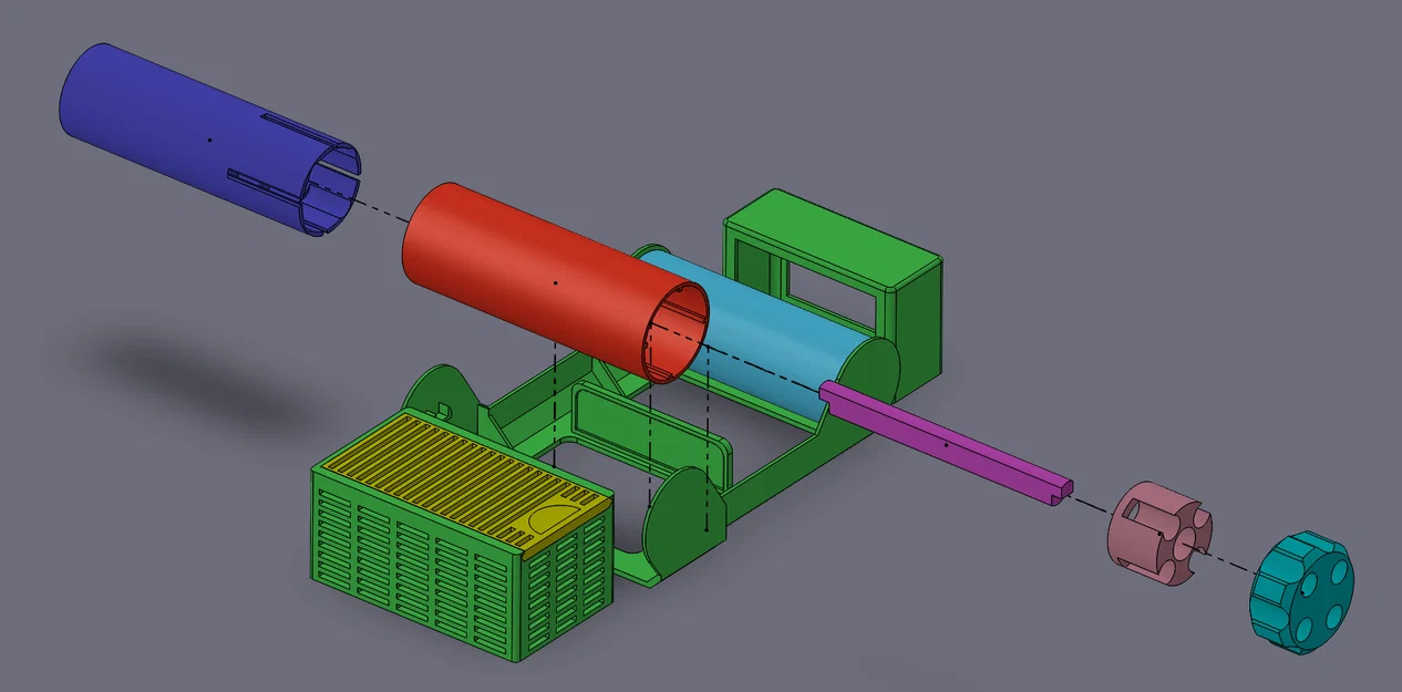 Hộp sấy filament (Dry Box) kèm cơ cấu Magnetic Rewinder - Image 10