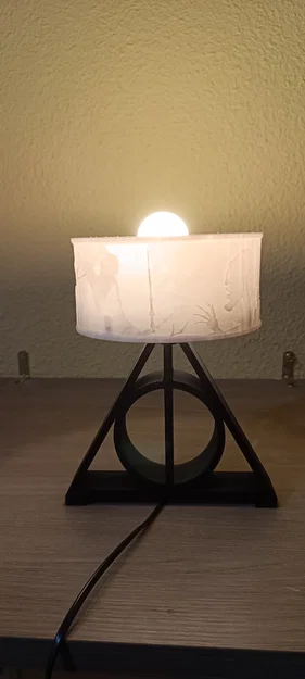 Đèn ngủ in 3D chủ đề Harry Potter Bảo bối Tử thần độc đáo - Image 1