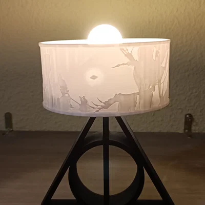 Đèn ngủ in 3D chủ đề Harry Potter Bảo bối Tử thần độc đáo