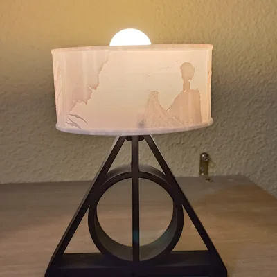 Đèn ngủ in 3D chủ đề Harry Potter Bảo bối Tử thần độc đáo