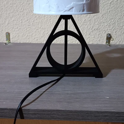 Đèn ngủ in 3D chủ đề Harry Potter Bảo bối Tử thần độc đáo