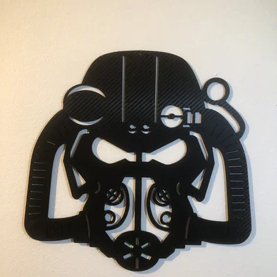 Mô hình treo tường mũ giáp T-60 Power Armor (Fallout Fan Art)
