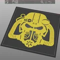 Mô hình treo tường mũ giáp T-60 Power Armor (Fallout Fan Art) - Thumbnail 2