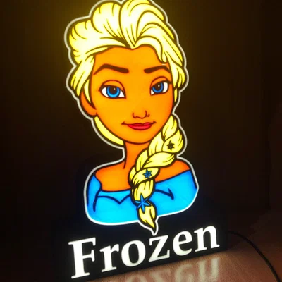 Đèn Frozen Lightbox LED Lamp
