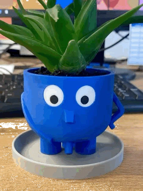 Chậu cây in 3D Peeing Planter thông minh có hệ thống thoát nước độc đáo - Image 3