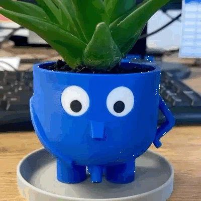 Chậu cây in 3D Peeing Planter thông minh có hệ thống thoát nước độc đáo