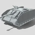 Mô hình in 3D xe tăng diệt pháo StuG IV Low Poly cực đẹp - Thumbnail 1