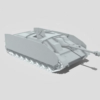 Mô hình in 3D xe tăng diệt pháo StuG IV Low Poly cực đẹp