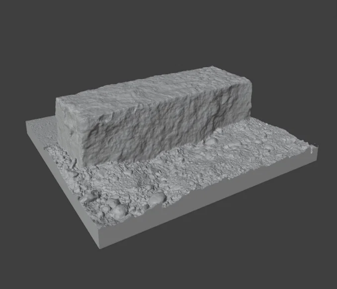 Mô hình tảng đá lớn (Large Stone) in 3D cho sa bàn, Warhammer 40k - Image 1
