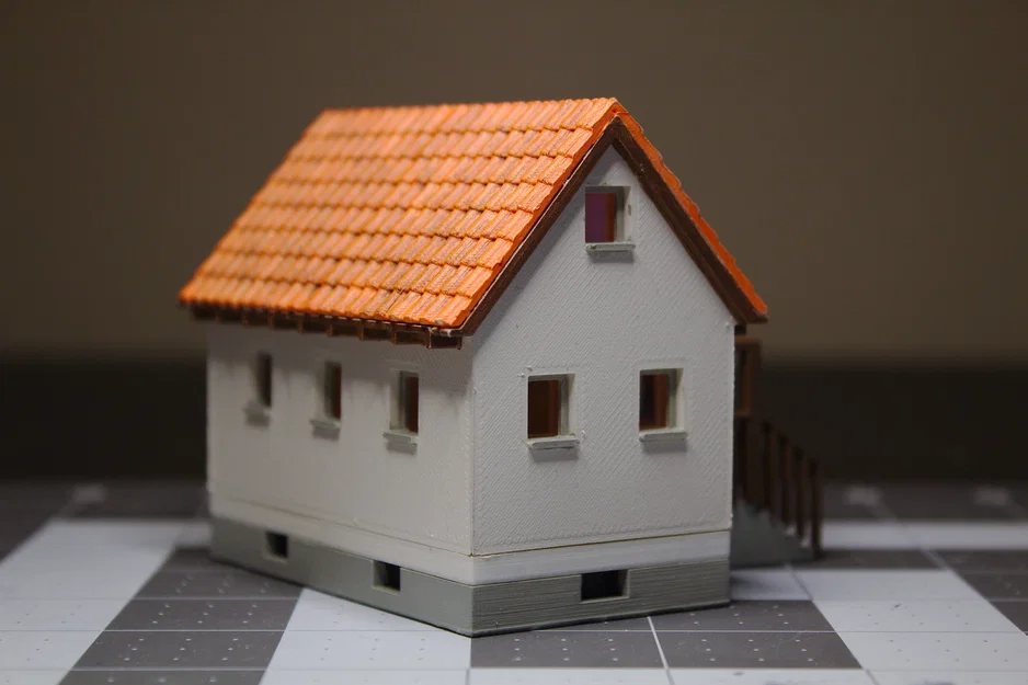 Nhà tỉ lệ H0 có tầng hầm “House 1” (HO 1:87) - Bộ kit lắp ráp - Image 4
