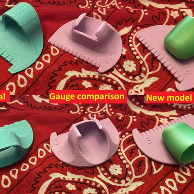 Mẫu canh đường may cải tiến – thimble nhiều size, pitch 2–10 mm