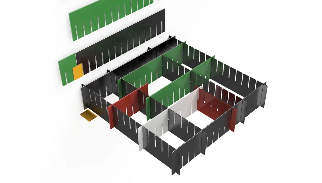 Thanh Chia Ngăn Kéo Điều Chỉnh (Adjustable Drawer Divider-Spacer) - Image 6