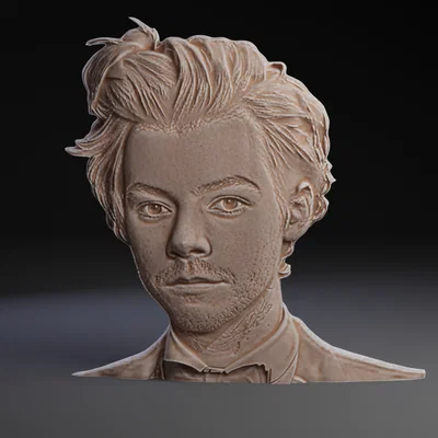 Mô hình 3D chân dung Harry Styles treo tường độc đáo